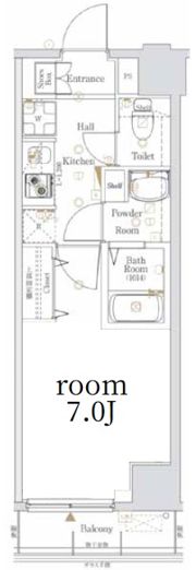Log銀座東／ログ銀座東の間取り画像