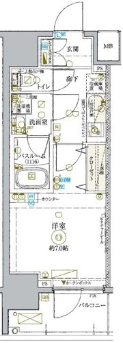 KDXレジデンス池袋ウエストの間取り画像
