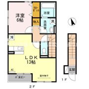 ピースタウン川東の間取り画像