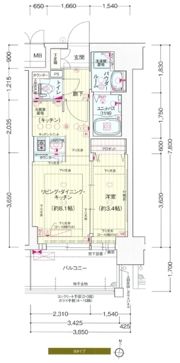 プレサンス新大阪ジェイズの間取り画像
