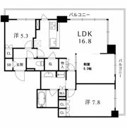 プラウドタワー神戸県庁前の間取り画像