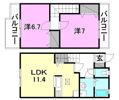 フォンテーヌパルクM A棟の間取り画像