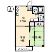 チューリップハイツ B棟の間取り画像