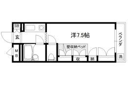 セレーネ田辺Ⅲ-Aの間取り画像