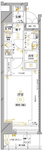レアライズ錦糸町の間取り画像
