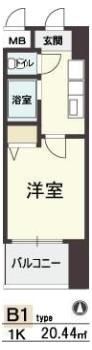 HOPE CITY天神橋の間取り画像