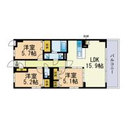 シャトレ平尾浄水町の間取り画像