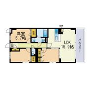 シャトレ平尾浄水町の間取り画像