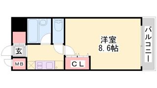 エスペランサ御影Ⅲの間取り画像