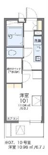 レオパレスソフィア 壱番館の間取り画像