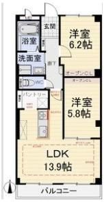 ビバリーヒルズの間取り画像