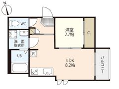 REGALEST 舟入南の間取り画像