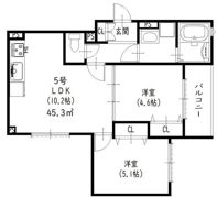 クリエオーレ藤阪東町Ⅱの間取り画像