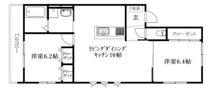 MKO中須賀Dの間取り画像