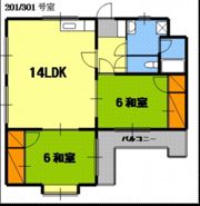 コーポ緑井の間取り画像