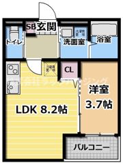 新森アパートメント(シンモリアパートメント)の間取り画像