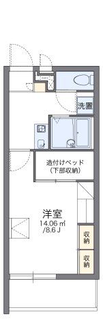 レオパレス麦の穂の間取り画像