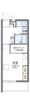 レオパレス麦の穂の間取り画像