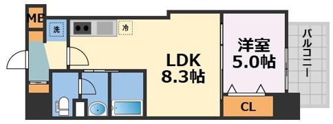 Luxe深江橋Ⅱの間取り画像