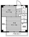 ビレッジハウス不入斗2号棟の間取り画像