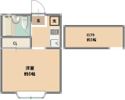 コーポ鶴ケ舞の間取り画像