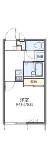 レオパレス南逆井の間取り画像