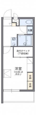 レオパレスルミナス イーストの間取り画像