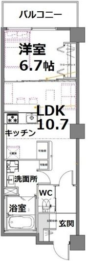 アクティ目黒駅前1号棟の間取り画像