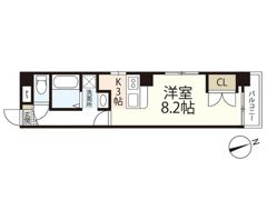 クレール段原の間取り画像
