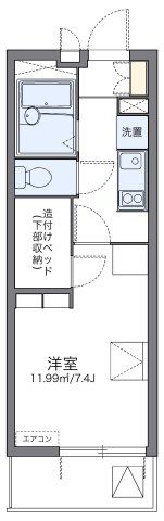 レオパレスモンジュイの間取り画像
