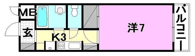 サンエイハイツ萱町の間取り画像