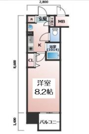 レジュールアッシュ梅田イーストの間取り画像