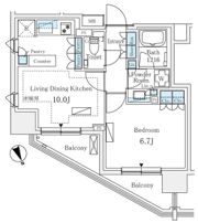 グランスイート麻布六本木の間取り画像