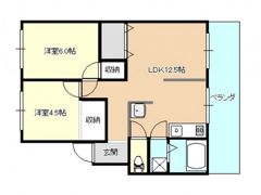 コーポ木下の間取り画像