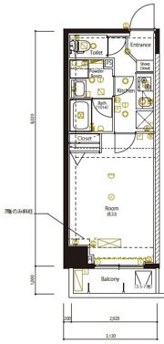 マーロ千住クレストタップⅡの間取り画像