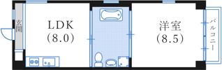 BELLTREE水木通の間取り画像