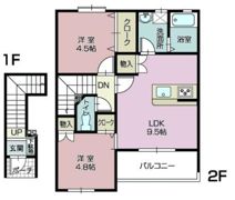アンヌーヴェルBの間取り画像