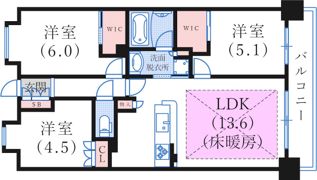 リビオシティ神戸名谷の間取り画像