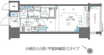 ZOOM川崎Secondの間取り画像