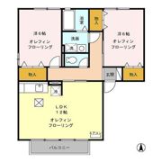 アプリコートくいせけ Aの間取り画像