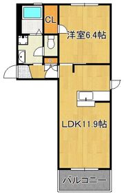 ヴィラ・パルコ A棟の間取り画像
