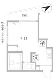 ブロッサムテラス町屋の間取り画像