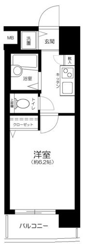 パークウェル大井町の間取り画像