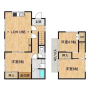 つくば市高見原4丁目7-4戸建ての間取り画像