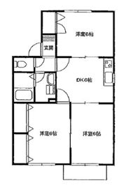 あくらコーポ Bの間取り画像