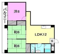 松山西ハイツの間取り画像
