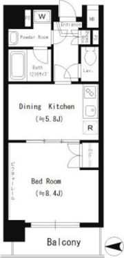 天満泉マンションの間取り画像