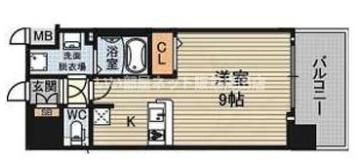 アスヴェル新北野モストの間取り画像