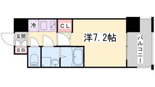 クレストタップ神戸湊町ブランの間取り画像