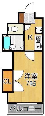 エレガンス折尾の間取り画像
